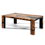 Кофейный Стол River in Autumn Elm Resin Coffee Table варинант исполнения - 4 | Loft Concept в Ростове-на-Дону