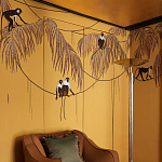 Обои с вышивкой ручной работы Étienne Original colourway on wool sateen варинант исполнения - 3 | Loft Concept в Ростове-на-Дону