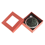 Зеркало карманное двухстороннее круглое из натурального камня Серафинит в подарочной упаковке Silver Stone Mirrors варинант исполнения - 3 | Loft Concept в Ростове-на-Дону