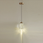 Подвесной светильник с плафоном в форме капли Crystal Transparent Drop варинант исполнения - 4 | Loft Concept в Ростове-на-Дону