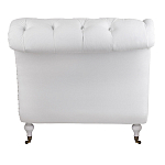 Кушетка белая с мягкой обивкой из велюра Michael Couch варинант исполнения - 3 | Loft Concept в Ростове-на-Дону