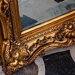 Зеркало настенное золотое с резным орнаментом Classic Ornament Mirror варинант исполнения - 3 | Loft Concept в Ростове-на-Дону