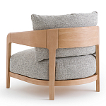 Кресло с каркасом из массива ясеня Deniaud Ash Grey Armchair варинант исполнения - 3 | Loft Concept в Ростове-на-Дону