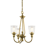 Люстра с прозрачными плафонами из пузырчатого стекла Kichler варинант исполнения - 1 | Loft Concept в Ростове-на-Дону