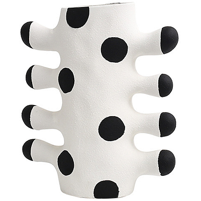   Molecule Kubo Black White Vase