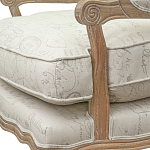 Кресло со спинкой из ротанга Ellie Rattan Armchair beige print flax варинант исполнения - 4 | Loft Concept в Ростове-на-Дону