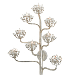 Бра серебряное в виде растения Silver Flower Glade варинант исполнения - 2 | Loft Concept в Ростове-на-Дону