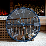 Часы настенные зеркальные с серебряным металлическим циферблатом Mirror Tower Clock варинант исполнения - 5 | Loft Concept в Ростове-на-Дону