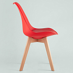 Стул с основой из пластика и мягким сиденьем Arvika Red варинант исполнения - 3 | Loft Concept в Ростове-на-Дону