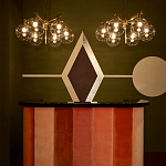 Обои ручная роспись Chez Nina by India Mahdavi Standard colourway on Perfect Green slub silk варинант исполнения - 3 | Loft Concept в Ростове-на-Дону