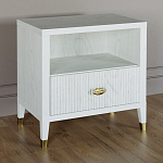 Прикроватная тумбочка с полкой Elsa Dreams White варинант исполнения - 1 | Loft Concept в Ростове-на-Дону