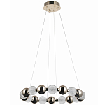 Светодиодная кольцевая люстра Crystal Globule Chrome Chandelier Gold варинант исполнения - 2 | Loft Concept в Ростове-на-Дону