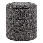 Пуф Three Gray в ткани букле серого цвета варинант исполнения - 1 | Loft Concept в Ростове-на-Дону