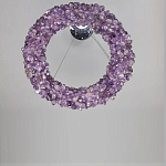 Люстра кргулая из фиолетового хрустального камня Purple Diamond варинант исполнения - 1 | Loft Concept в Ростове-на-Дону