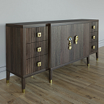 Большой Комод-буфет Elsa Dreams Walnut с ящиками варинант исполнения - 4 | Loft Concept в Ростове-на-Дону