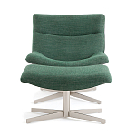 Кресло вращающееся с подставкой для ног зеленое Verdante варинант исполнения - 2 | Loft Concept в Ростове-на-Дону
