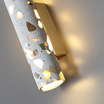 Бра с цилиндрическим белым бетонным плафоном Terrazzo Light варинант исполнения - 4 | Loft Concept в Ростове-на-Дону