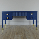 Письменный стол с 4-мя ящиками Elsa Dreams Blue варинант исполнения - 5 | Loft Concept в Ростове-на-Дону
