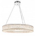 Люстра подвесная круглая из прозрачного хрусталя с корпусом из металла цвета хром Selfsufficient варинант исполнения - 4 | Loft Concept в Ростове-на-Дону