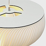 Подвесной светильник с белыми изящными декоративными лепестками Volumetric Petal Lamp варинант исполнения - 9 | Loft Concept в Ростове-на-Дону