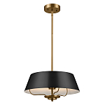 Подвесной светильник с конусовидным металлическим абажуром черного цвета Kichler варинант исполнения - 2 | Loft Concept в Ростове-на-Дону