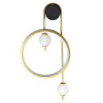 Бра с круглой рамкой и стеклянными белыми шарами B.LUX C Ball варинант исполнения - 1 | Loft Concept в Ростове-на-Дону