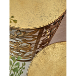 Столик приставной с цветочной резной фактурой Madagascar варинант исполнения - 2 | Loft Concept в Ростове-на-Дону