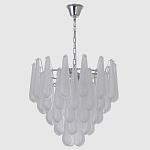 Люстра с подвесками из рифленного стекла в форме капель Textured Glass Chandelier варинант исполнения - 2 | Loft Concept в Ростове-на-Дону