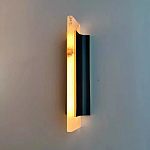 Бра вертикальное с мраморными рассеивателями на черном корпусе Gutter варинант исполнения - 2 | Loft Concept в Ростове-на-Дону