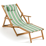 Шезлонг из акации и ткани Venezuela варинант исполнения - 1 | Loft Concept в Ростове-на-Дону