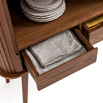 Буфет с двумя раздвижными дверцами Toinette Brown Wooden Cupboard варинант исполнения - 5 | Loft Concept в Ростове-на-Дону