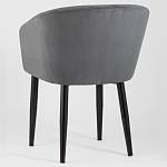 Мягкое кресло на металлических ножках Shaggy Dark Grey варинант исполнения - 4 | Loft Concept в Ростове-на-Дону