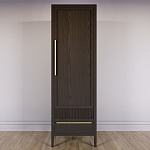 Узкий Шкаф Primo с 2 выдвижными ящиками Темный орех варинант исполнения - 2 | Loft Concept в Ростове-на-Дону