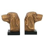Держатель для книг с бронзовыми фигурками головы собаки Dog Elegance  варинант исполнения - 1 | Loft Concept в Ростове-на-Дону