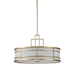 Подвесной светильник цвета латунь с белым матовым плафоном с геометрическим рисунком Feiss варинант исполнения - 1 | Loft Concept в Ростове-на-Дону