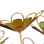 Люстра золотого цвета в форме цветка Hanging Flowers варинант исполнения - 2 | Loft Concept в Ростове-на-Дону