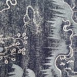 Мебельная ткань Вышивка серый цвет 130 см T2-39 варинант исполнения - 2 | Loft Concept в Ростове-на-Дону