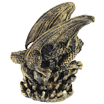 Декоративная статуэтка Дракон со стеклянным шаром Dragon and Glass Ball Gold Black варинант исполнения - 4 | Loft Concept в Ростове-на-Дону