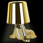 Настольная лампа фигурная цвета золото с гладким абажуром Высота 16 см Sophia варинант исполнения - 7 | Loft Concept в Ростове-на-Дону