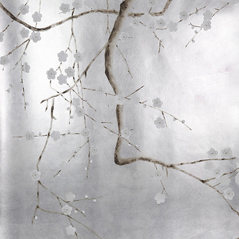    Plum Blossom Colourway SC-229 on Sterling Silver gilded paper with pearlescent antiquing   -- | Loft Concept 