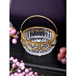 Корзиночка из прозрачного стекла с бронзовой ручкой Eden Garden варинант исполнения - 3 | Loft Concept в Ростове-на-Дону