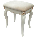 Пуф из массива дерева с велюровой обивкой Pascal French Seating варинант исполнения - 1 | Loft Concept в Ростове-на-Дону