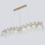 Линейная люстра с декором из текстурированного стекла Textured Glass Linear Chandelier 8 варинант исполнения - 2 | Loft Concept в Ростове-на-Дону