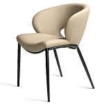 Стул обеденный кремовый из экокожи Futuristic Chair варинант исполнения - 1 | Loft Concept в Ростове-на-Дону