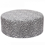 Пуф круглый с принтом Beige Jacquard варинант исполнения - 1 | Loft Concept в Ростове-на-Дону