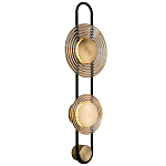 Бра со стеклянными плафонами в форме дисков Savio Brown Glass Disc Light варинант исполнения - 1 | Loft Concept в Ростове-на-Дону