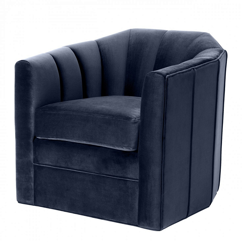  Eichholtz Chair Delancey Midnight Blue -  -- | Loft Concept 