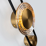 Бра со стеклянными плафонами в форме дисков Savio Brown Glass Disc Light варинант исполнения - 3 | Loft Concept в Ростове-на-Дону