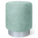 Пуф мятный велюр на металлическом основании Golden Belt варинант исполнения - 1 | Loft Concept в Ростове-на-Дону