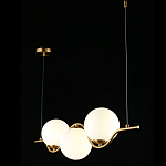 Люстра подвесная светодиодная Jagna 2 Gold and White варинант исполнения - 3 | Loft Concept в Ростове-на-Дону